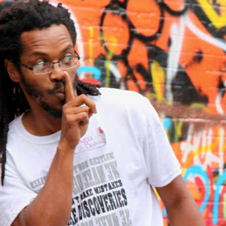 Bomani Bomani is a seasoned performer and teacher and is currently Director of Poetry Events for the Busboys and Poets restaurants, a CBS Radio personality, and head audio-engineer for Urban-Intalek Studios. Bomani describes himself as a poet with a Hip Hop style.